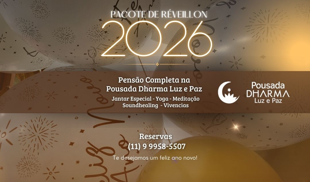 Réveillon com Pensão Completa na Pousada Dharma Luz e Paz